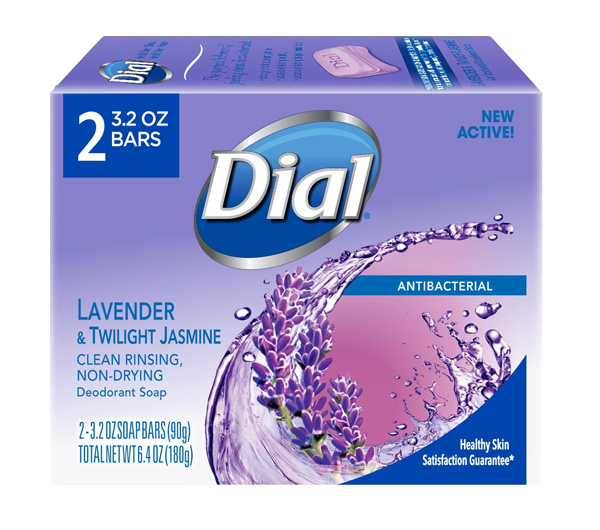 Dial Complete Lavender Jasmine Antibacterial Deo Bar 2 pack