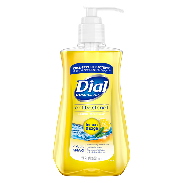 Dial Liquid Antibacterial Hand Soap Lemon Sage Shopper Army